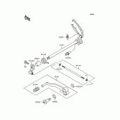 Схема узла: Переключатель передач для Kawasaki EX250 ZZR250