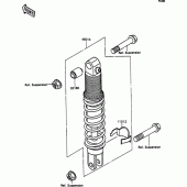 Схема вузла: Амортизатор для Kawasaki ZX750 ZXR750