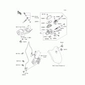 Схема узла: Передний тормозной цилиндр для Kawasaki KLE650 Versys 650 ABS