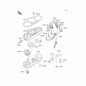 Схема вузла: Meter(s) для Kawasaki ZX900 Ninja ZX-9R