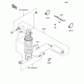 Схема вузла: Амортизатор задній для Kawasaki ZX1100 Ninja ZX-11