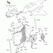 Схема вузла: Радіатор для Kawasaki ZX1400 ZZR1400 ABS