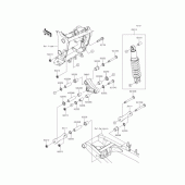Схема вузла: Підвіска/задній амортизатор для Kawasaki ER250 Z250