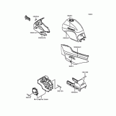 Схема вузла: Наклейки для Kawasaki ZX900 GPZ900R