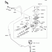 Схема вузла: Clutch master cylinder для Kawasaki VN1700 VN1700 Voyager ABS