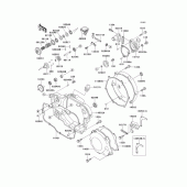 Схема вузла: Engine cover(s)(1/2) для Kawasaki KX250/ KX252 KX250