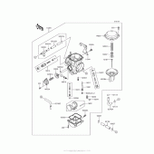 Схема узла: Карбюратор (Ca) для Kawasaki KL650 KLR650