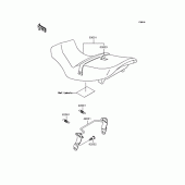 Схема узла: Сиденье для Kawasaki EX250 ZZR250