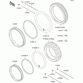 Схема вузла: Шини для Kawasaki KL650 KLR650