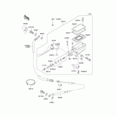 Схема вузла: Clutch master cylinder для Kawasaki ZG1000 Concours