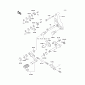 Схема узла: Переключатель передач для Kawasaki ZG1000 1000GTR