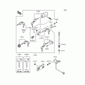 Схема вузла: Замок запалювання (‾VN250A-025263) для Kawasaki VN250 Eliminator 250V