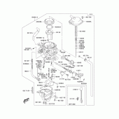 Схема вузла: Carburetor(1/2) для Kawasaki KLX400 KLX400SR