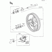 Схема вузла: Transom + tube для Kawasaki ZX600 Ninja 600R
