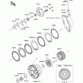 Схема вузла: Зчеплення для Kawasaki ZX1000 Ninja ZX-10R