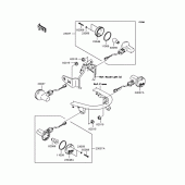 Схема узла: Поворотники для Kawasaki BJ250 250TR