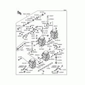 Схема вузла: Карбюратор для Kawasaki ZX400 ZZR400