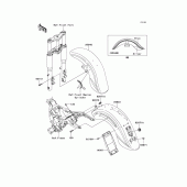 Схема вузла: Крило для Kawasaki VN1600 Vulcan 1600 Nomad