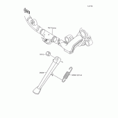 Схема вузла: Stand(s) для Kawasaki VN1500 Vulcan 88