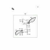 Схема узла: Аксессуары(Hand Guard) для Kawasaki KLE300 Versys-X 300 ABS