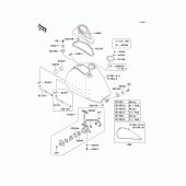 Схема вузла: Паливний бак для Kawasaki EN500 Vulcan 500 LTD