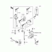 Схема вузла: Замок запалювання (ZR400-E4) для Kawasaki ZR400 ZRX