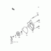 Схема вузла: Водяний насос для Kawasaki BX250 NINJA 250SL ABS