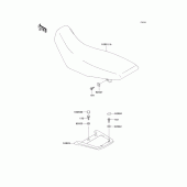 Схема узла: Сиденье для Kawasaki KL650 KLR650