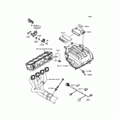 Схема вузла: Fuel Injection для Kawasaki ZR900 Z900 ABS