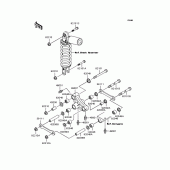 Схема вузла: Задня підвіска для Kawasaki ZX636 Ninja ZX-6R