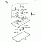 Схема вузла: Клапанна кришка Kawasaki ZX1100 ZZ-R1100