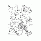 Схема узла: Воздушный фильтр для Kawasaki VN250 Eliminator 250V