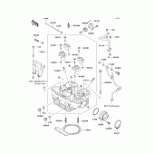 Схема вузла: Головка циліндра для Kawasaki KL650 KLR650