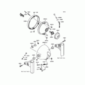 Схема вузла: Headlight(s) для Kawasaki EJ800 W800