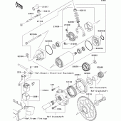 Схема вузла: Starter motor для Kawasaki VN1600 VN1600 Mean Streak