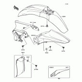 Схема вузла: Крило для Kawasaki KX85 KX85