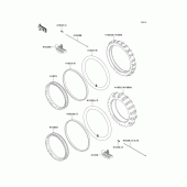 Схема вузла: Колеса (Шини) для Kawasaki KLX300R