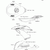 Схема вузла: Decals(green) для Kawasaki ZX636 Ninja ZX-6R