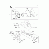 Схема узла: Taillight(s) для Kawasaki VN1500 Vulcan 1500 Mean Streak