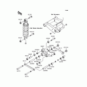Схема вузла: Задня підвіска для Kawasaki ZR750 Z750