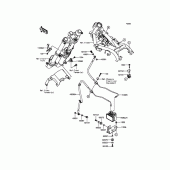 Схема вузла: Brake Piping для Kawasaki EX300 Ninja 300 ABS
