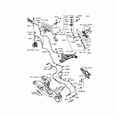 Схема вузла: Задній гальмівний циліндр для Kawasaki ZX1000 Ninja H2R