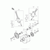 Схема вузла: Колінчастий вал для Kawasaki VN900 Vulcan 900 Classic LT
