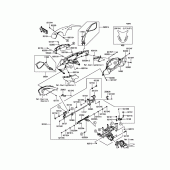 Схема вузла: Cowling(Upper) для Kawasaki ZX1000 Z1000SX