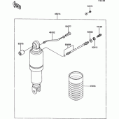 Схема вузла: Амортизатор для Kawasaki ZG1000 1000GTR