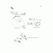 Схема вузла: Інформаційні наклейки для Kawasaki VN1700 Vulcan 1700 Classic LT