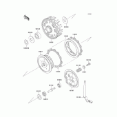 Схема вузла: Зчеплення для Kawasaki ZX600 Ninja ZX-6