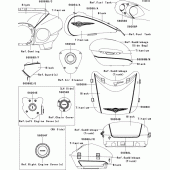 Схема вузла: Decals(titanium/black)(a9fa) для Kawasaki VN1700 Vulcan 1700 Voyager