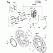 Схема вузла: Переднє гальмо для Kawasaki ZX636 Ninja ZX-6R ABS