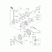 Схема вузла: Starter motor для Kawasaki ER500 ER-5